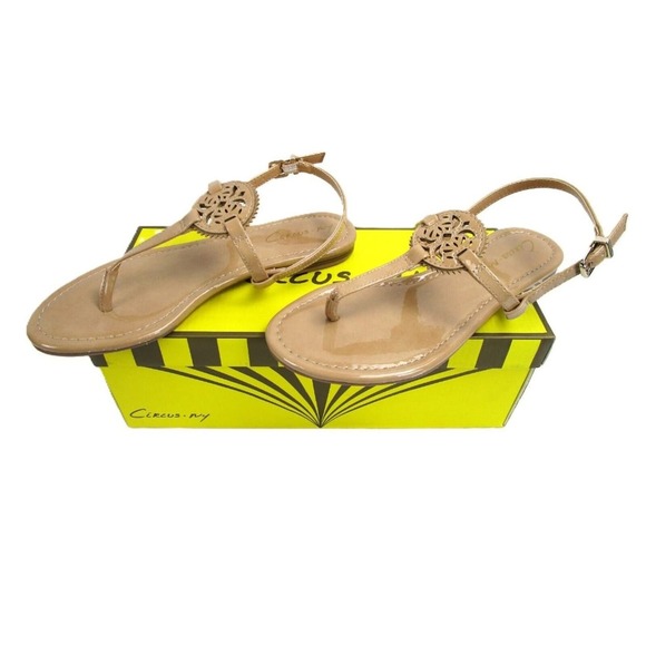 Circus NY BY Sam Edelman Patent Leather Shoes, Size 7-Flats Strappy Shoes - Picture 5 of 5